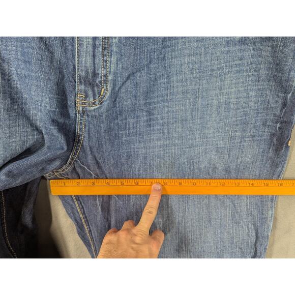 COOGI Mens Jeans Embroidered Leather Pocket Relaxed Size 46×36 Actually 44x35 - Picture 10 of 16